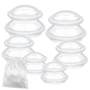 6Pcs Cupping Kit for Massage Therapy 3 Sizes Silicone Cupping Set for Joint Pain - Picture 1 of 7