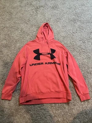 Sudadera con Capucha Under Armour Rival Fleece Logo Mezcla de Algodón Roja Hombres XL Foto 1 de 3