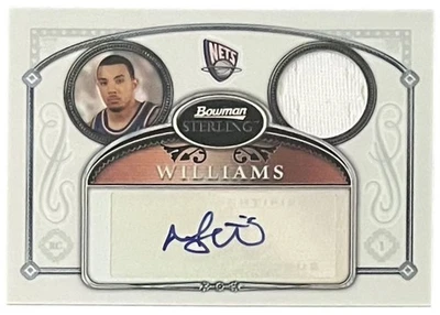 2006 Bowman Sterling Memorabilia Refractor #95 Marcus Williams RC Auto Nets - Image 1 of 2