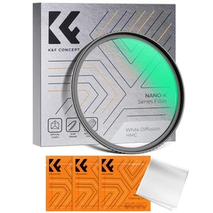 K&F Concept 82mm White Soft 1/4 Filter Soft Filter Soft Effect 1/4 Contrast Adju - Picture 1 of 8