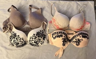 Lote de (4) Traje de Baño Victorias Secret 34B One, Uplift Semi-Demi, Push Up Foto 1 de 4
