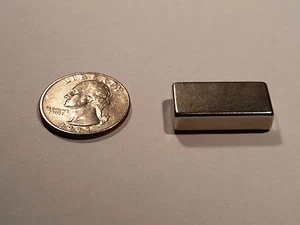 Nuovissimi magneti al neodimio N52 grado 1"" x 1/2"" x 1/4"" blocchi molto potenti - Foto 1 di 4