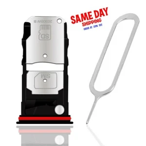 Pin de expulsión de soporte de bandeja de tarjeta SIM y memoria premium para Motorola Edge 5G XT2063 - Imagen 1 de 1