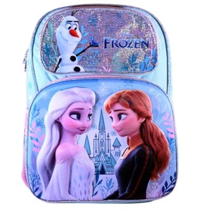 Mochila grande Disney Frozen 3D Face 16 pulgadas para niños, bolsas de libros de Elsa y Anna - Imagen 1 de 5