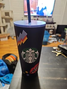 Vaso Starbucks CHILL Summer Graffiti Regreso a la Escuela Inoxidable 24oz ¡RARO! - Imagen 1 de 4