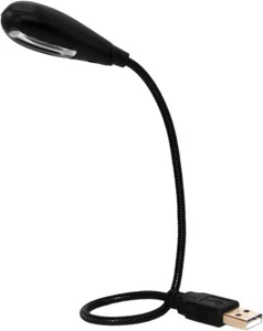 USB Reading Lamp with 4 LED Lights and Flexible Gooseneck (Black) - Picture 1 of 1