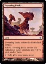 1x Teetering Peaks - Foil LP, English MTG Premium Deck Series: Fire and Lightnin