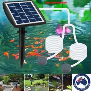 Solar Oxygenator Air Pump Powered Pool Water Pond Fish Oxygen Tank For Outdoor - Picture 1 of 13