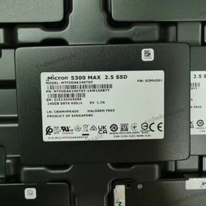 MICRON 5300 MAX 240GB 2.5'' SATA III MTFDDAK240TDT-1AW1ZABYY FW:D3MU001 SSD - Afbeelding 1 van 3