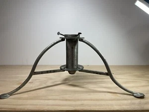 Vtg 1950s Folding Tripod Live Christmas Tree Stand Aluminum Collapsible Bullet - Picture 1 of 8
