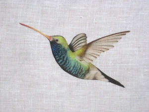 HARLEQUIN CURTAIN FABRIC DESIGN "Amazilia" FLAMINGO/PAPAYA/APPLE 2 METRES VOILE - Picture 1 of 6