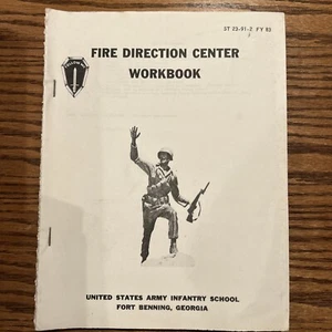 1983 Fire Direction Center Workbook Army Booklet US Army Infantry School Fort GA - Picture 1 of 6