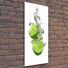 Wand-Bild Kunstdruck aus Acryl-Glas Hochformat 50x125 Limetten