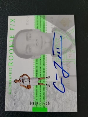 2001-02 SP Authentic Alvin Jones Auto Rookie Film F/X Rookie Card RC 924/1525 - Image 1 of 2