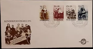 (NED-204) Netherlands,1974 FDC Children / Charity NR136 - Picture 1 of 1