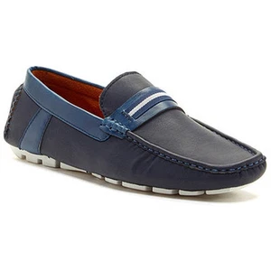 Franco Vanucci Men's Casual Slip On Shoes DAVE-1 Navy Size 10 US - Picture 1 of 1