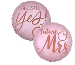 Hen Night Helium Balloon, She Said Yes/Future Mrs 18" Helium Foil Balloon - Picture 1 of 1
