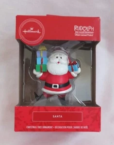 New Christmas Ornament Hallmark Santa Claus Rudolph The Red Nosed Reindeer NIB - Picture 1 of 4