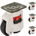 VEVOR GD-60F Nylon Wheel and NBR Pad Set of 4 Leveling Casters