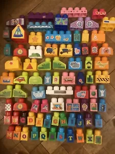 80 Mega Bloks Primeros Constructores Ladrillos con Imágenes Maxi Mega Bloks como se muestra. - Imagen 1 de 8