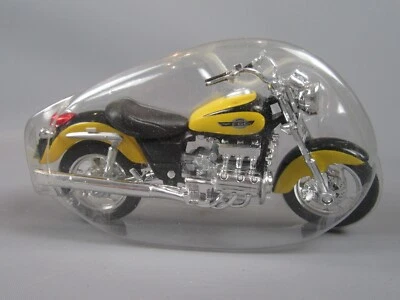 B712 Maisto Chine Honda Valkyrie F6C Moto Jaune 1:18 neuf sous Blister - Photo 1/4