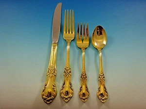 Wild Rose Vermeil By International Sterling Silver Regular Size Place Setting(s) - Picture 1 of 7
