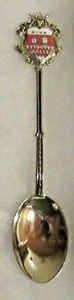 #254) SILVER PLATED TEA SPOON RIVA DEL GARDA TOWN NORTHERN ITALY TORRE APPONALE - Picture 1 of 2