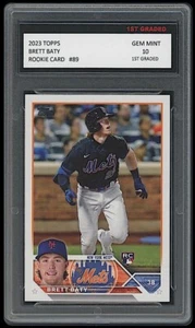 Tarjeta de novato Brett Baty 2023 Topps de béisbol primer grado 10 RC #89 NY NEW YORK METS - Imagen 1 de 1