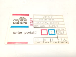 Vintage 1976 Beach Boys Concert Capital Centre  - Picture 1 of 3