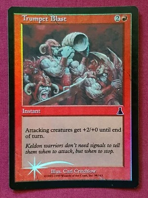 Magic The Gathering URZA'S DESTINY FOIL TRUMPET BLAST red card MTG - Image 1 of 2