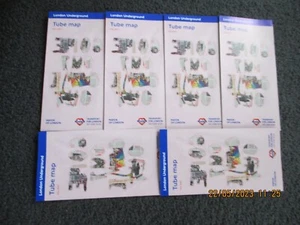 SIX YES SIX NEW LONDON UNDERGROUND MAP MAY 2023 WITH NEW ELIZABETH LINE JUST OUT - Picture 1 of 4