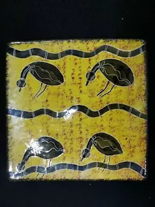 Aboriginal Designed and Made Serving Dish - BYNM Co-op Morwell - Picture 1 of 6
