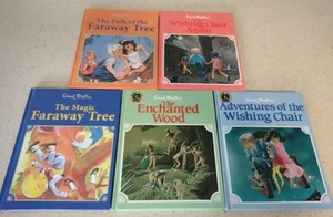 5 ENID BLYTON THE MAGIC FARAWAY TREE WISHING CHAIR ENCHANTED LARGE HARDCOVER - Picture 1 of 1