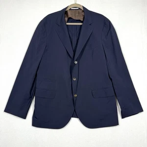 Blazer Brunello Cucinelli 44 EE. UU. 54 UE Lana Seda Abrigo Deportivo No Estructurado Italia - Imagen 1 de 16