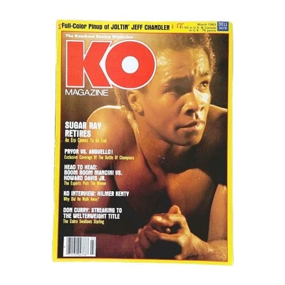KO Boxing Magazine Sugar Ray Leonard Retires | March 1983 - Image 1 of 4