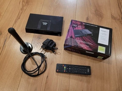 Xoro  HRT 8720 HDTV DVB-T2 Receiver - mit Fernbedienung und DVB-T2 Antenne - Bild 1 von 4