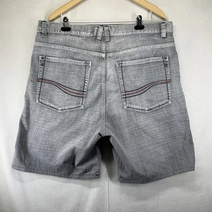 Vintage y2k Jean Shorts PJ Mark Skater Baggy Streetwear Washed Gray 40x8 Cena - Picture 1 of 20