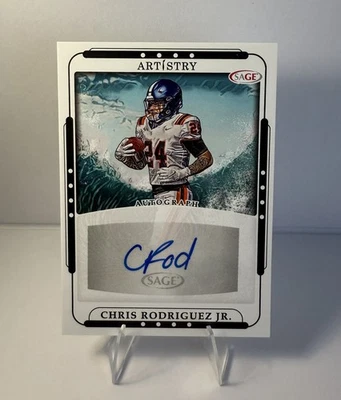 2023 SAGE Artistry - Chris Rodriguez Jr. Rookie Auto #ART-CR (RC) - Image 1 of 2