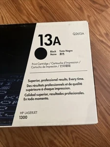 HP 13A Q2613A Black Toner Cartridge FACTORY SEALED - Picture 1 of 3