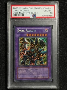 Yugioh 2003 Dark Paladin DMG-001 PSA 10 Secreto Raro Promo - Imagen 1 de 2