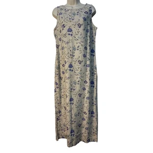 Maxi Vestido Informal Anexo Esquina Sin Mangas Cuello Redondo Estampado Floral Multicolor 12 - Imagen 1 de 14