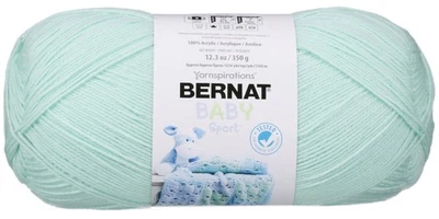 SPINRITE Bernat Baby Sport Big Ball Yarn - Solids-Baby Green - 3 Pack