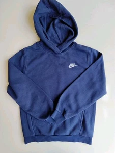 Nike Boys Blue Pullover Hoodie, Size L, Logo Accent - Picture 1 of 4