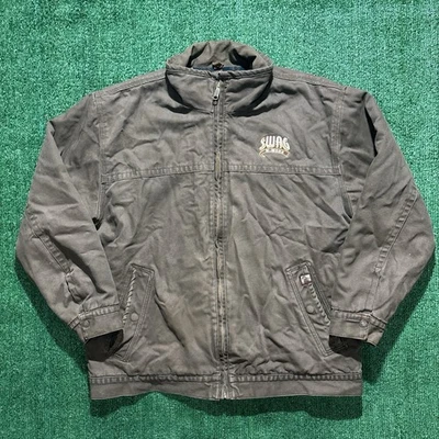 Dri Duck Canvas Work Jacket Flannel Lined Plaid Size XL Brown Workwear Detroit  - Image 1 of 4