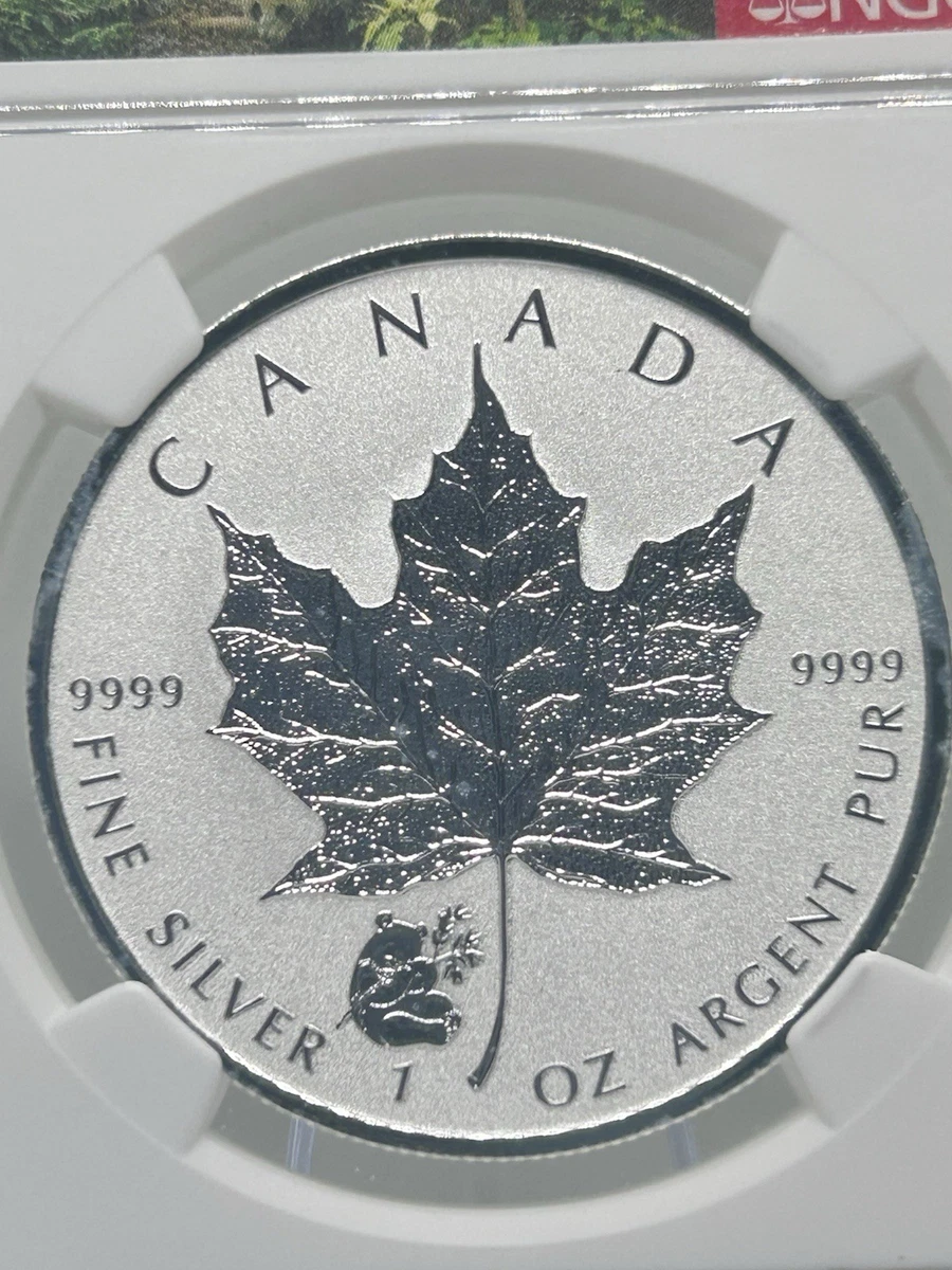 2016 シルバー カナダ メープル リーフ 陰陽プライベート 2016 Four