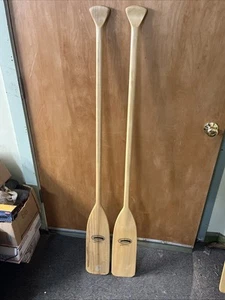 2  canoe paddles 58.5” Feather Brand - Picture 1 of 7