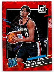 2023-24 Donruss #218 Rayan Rupert Red Rated Rookie Portland Trail Blazers - Bild 1 von 2