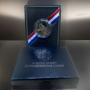 1989-S Congressional Half Dollar • Proof • OGP Box & Capsule  - Picture 1 of 3