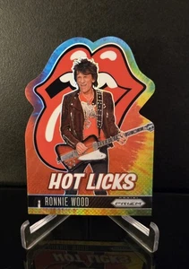 #'ed/49 RONNIE WOOD 2025 Prizm The Rolling Stones Hot Licks Tie Dye Die Cut 11 - Picture 1 of 2