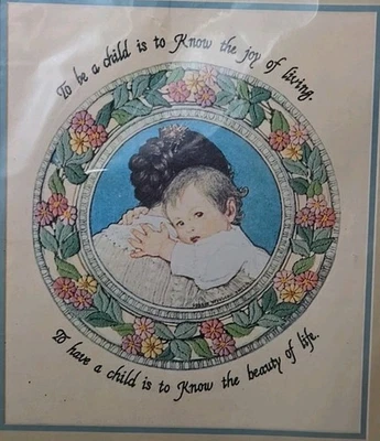 Vintage Dimensions 1986 Be A Child Vintage Crewel Kit Gallery Beauty of Life - Image 1 of 4